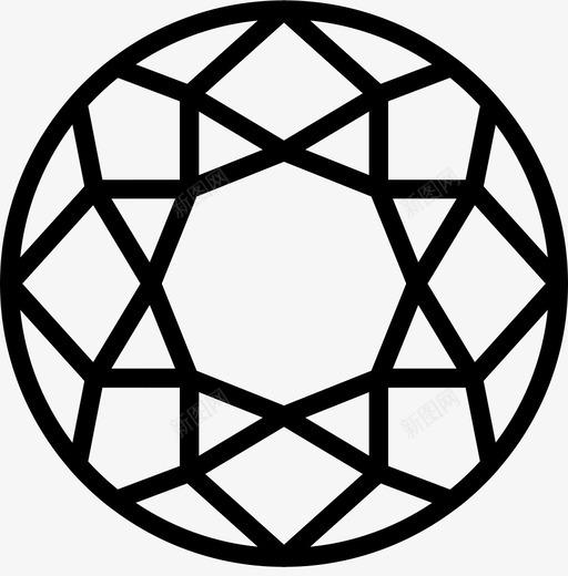 宝石钻石珠宝图标svg_新图网 https://ixintu.com 宝石 珠宝 钻石