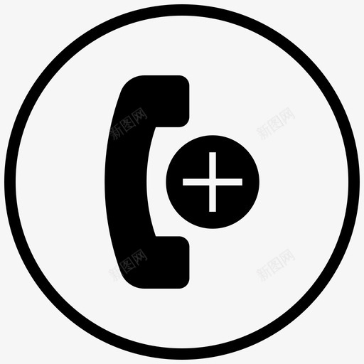 添加联系人呼叫固定电话图标svg_新图网 https://ixintu.com 呼叫 固定电话 学习呼叫 添加联系人 购物
