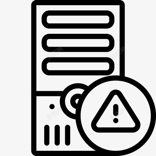 塔式服务器警报计算机办公室图标svg_新图网 https://ixintu.com 办公室 办公设备概述 塔式服务器警报 技术 计算机