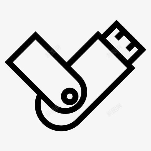 U盘连接器数据图标svg_新图网 https://ixintu.com U盘 接收器 数据 无线 电脑硬件线图标 连接器 闪存