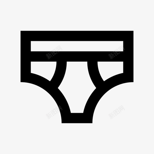 采购产品内衣内裤衣服图标svg_新图网 https://ixintu.com 内裤 时装 线 衣服 衣服和鞋子 采购产品内衣