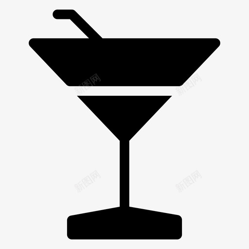 鸡尾酒酒吧饮料图标svg_新图网 https://ixintu.com 提神 柠檬 玻璃杯 酒吧 酒店餐厅图标 饮料 鸡尾酒