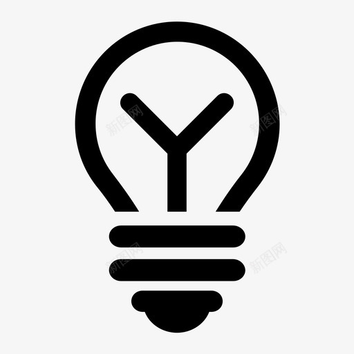 灯泡电灯泡能源图标svg_新图网 https://ixintu.com 想法 灯 灯泡 电灯泡 能源