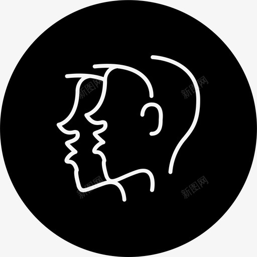 双胞胎双子座星座图标svg_新图网 https://ixintu.com 双子座 双胞胎 星座 黄道带