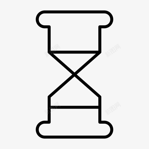 沙漏装载沙子图标svg_新图网 https://ixintu.com 时间 沙子 沙漏 装载