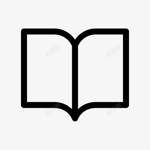 书课本打开书图标svg_新图网 https://ixintu.com 上学 书 学习 打开书 课本 阅读