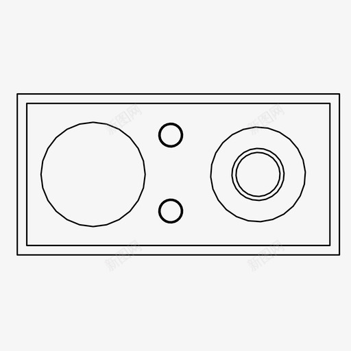 收音机音乐调谐器电台图标svg_新图网 https://ixintu.com 复古 复古收音机 收音机 晶体管 电台 音乐调谐器