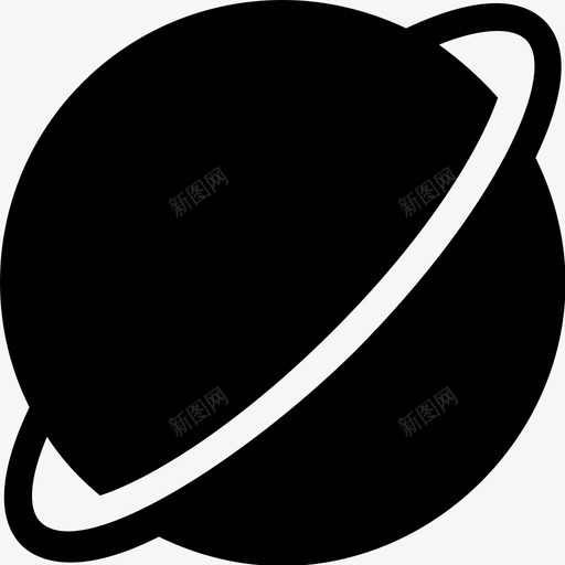 行星轨道土星图标svg_新图网 https://ixintu.com 土星 太阳系 宇宙 科学和技术图标集 行星 轨道