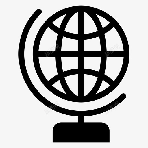 全球地球地图图标svg_新图网 https://ixintu.com 世界 全球 地图 地球 搜索引擎优化营销字形图标第一卷 网络
