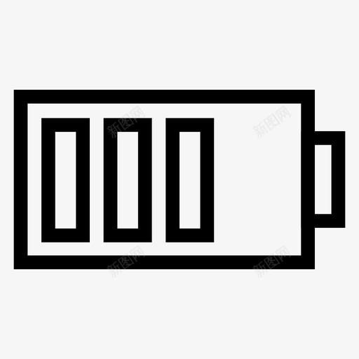 电池充电能量图标svg_新图网 https://ixintu.com 充电 手机 电子线路图标 电池 电源 能量