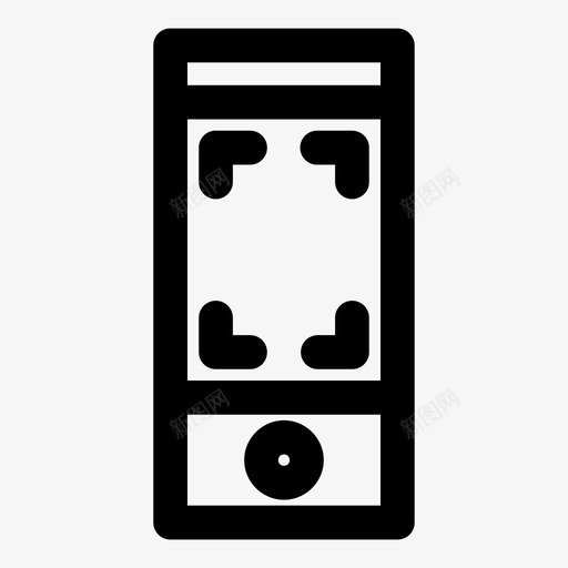 手机摄像头对焦拍摄图标svg_新图网 https://ixintu.com 对焦 手机摄像头 拍摄 触摸