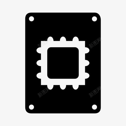 微芯片计算机芯片cpu图标svg_新图网 https://ixintu.com cpu 微处理器 微芯片 计算机芯片