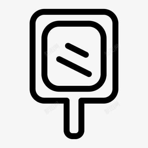 镜子美容玻璃图标svg_新图网 https://ixintu.com 化妆品 手 玻璃 美容 镜子