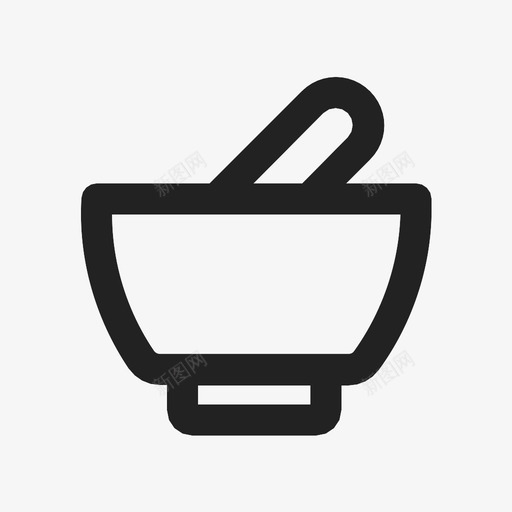 药品研钵和杵药房图标svg_新图网 https://ixintu.com 研钵和杵 药品 药房