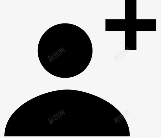 添加用户新用户用户图标svg_新图网 https://ixintu.com 新用户 添加用户 用户