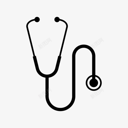 听诊器诊所医生图标svg_新图网 https://ixintu.com 医生 医疗保健 医院 听诊器 诊所