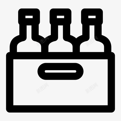啤酒酒精瓶子图标svg_新图网 https://ixintu.com 供应商 啤酒 板条箱 瓶子 酒精