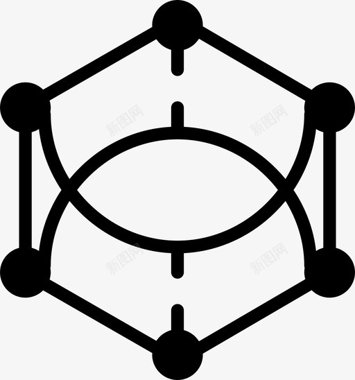 六边形角绘图窗体图标svg_新图网 https://ixintu.com smashicons几何体实体 六边形角 几何体 形状 窗体 绘图