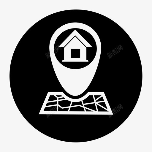 -地图找房-01svg_新图网 https://ixintu.com -地图找房-01
