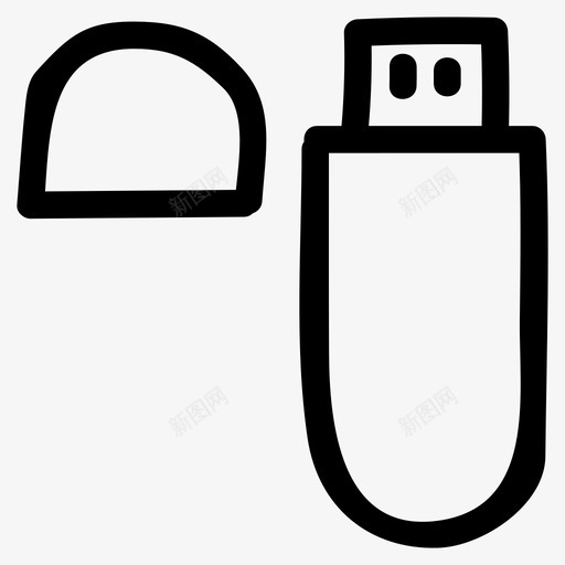 U盘连接器驱动器图标svg_新图网 https://ixintu.com U盘 多媒体手绘 存储器 连接器 闪存 驱动器