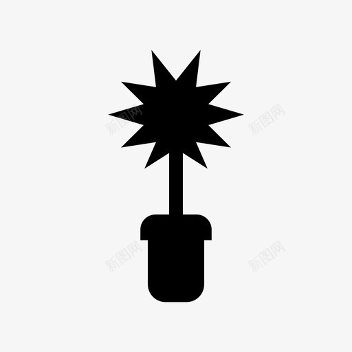 植物装饰花园图标svg_新图网 https://ixintu.com 园艺 植物 盆栽 自然 花园 装饰