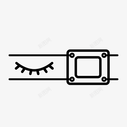 眼罩眼病眼垫图标svg_新图网 https://ixintu.com 眼垫 眼病 眼睛 眼罩