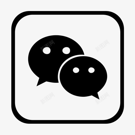 码图网-微信方形默认svg_新图网 https://ixintu.com 码图网-微信方形默认