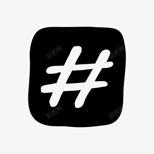 磅框手绘线框图标svg_新图网 https://ixintu.com 手绘 手绘材料设计图标 磅框 线框