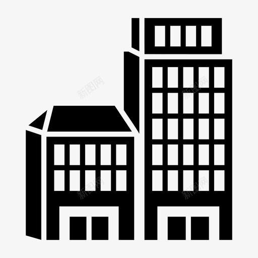 建筑物银行政府图标svg_新图网 https://ixintu.com 住宅 博物馆 建筑物 政府 机构 银行