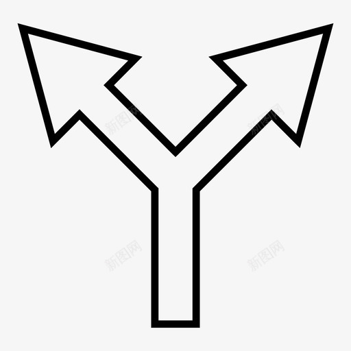 连接箭头向上箭头向上连接图标svg_新图网 https://ixintu.com 分割 导航 拆分箭头 箭头向上 箭头轮廓 连接 连接箭头向上