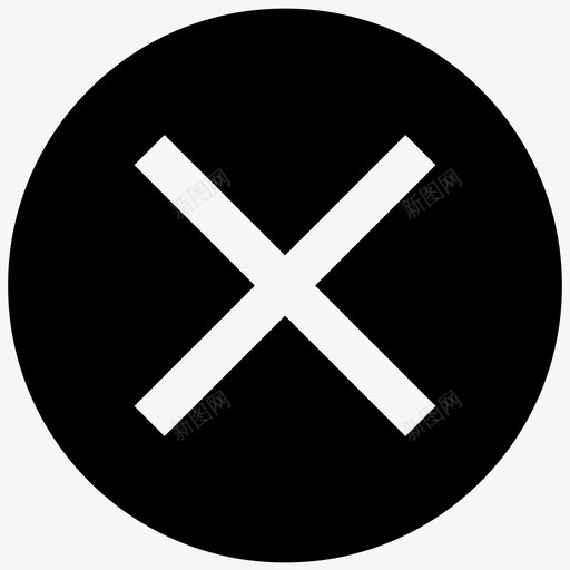 通知条-关闭svg_新图网 https://ixintu.com 通知条-关闭