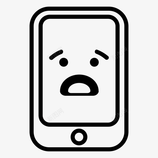 担心智能手机安卓表情图标svg_新图网 https://ixintu.com iphone 安卓 担心智能手机 表情