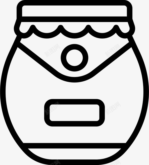 果酱罐烹饪饮料图标svg_新图网 https://ixintu.com 吃 果酱罐 烹饪 砸图标美食3大纲 食 饮料
