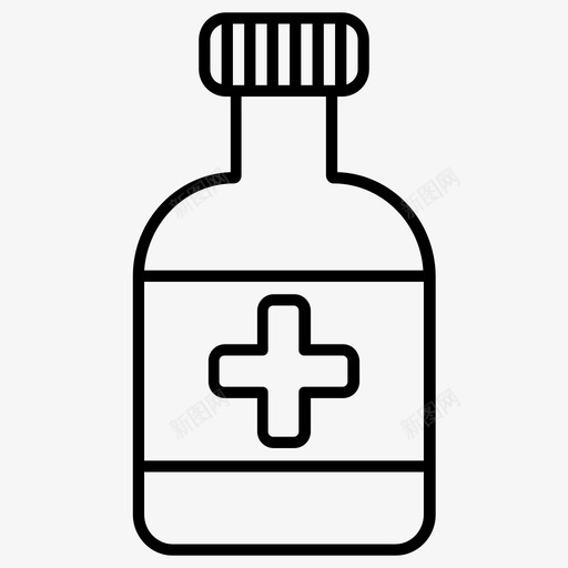 药瓶保健医疗图标svg_新图网 https://ixintu.com 保健 医疗 药片 药物 药瓶