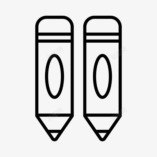 蜡笔教育学习图标svg_新图网 https://ixintu.com 学习 学校设备 小学 教育 蜡笔 预科