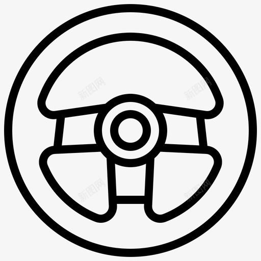 方向盘汽车游戏图标svg_新图网 https://ixintu.com 方向盘 汽车 游戏 电子游戏