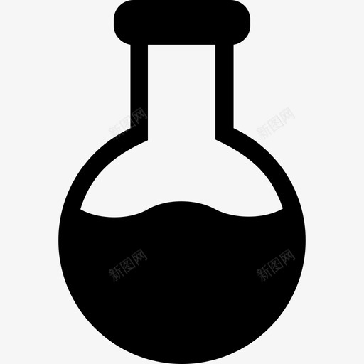烧瓶锥形瓶实验图标svg_新图网 https://ixintu.com 实验 实验室 烧瓶 科学 科学和技术字形图标集 锥形瓶