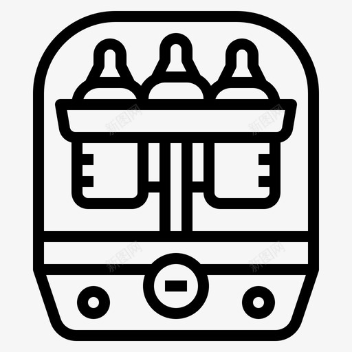 奶瓶消毒器婴儿清洁图标svg_新图网 https://ixintu.com 奶瓶消毒器 婴儿 清洁 牛奶