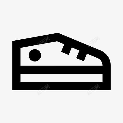 运动鞋鞋运动图标svg_新图网 https://ixintu.com 城市 生产线 衣服和鞋子 运动 运动鞋 鞋