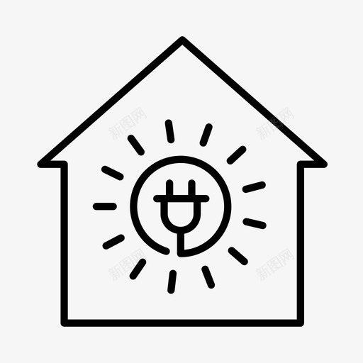 绿色能源生态环境可持续性图标svg_新图网 https://ixintu.com 可再生性 环境可持续性 生态 绿色能源