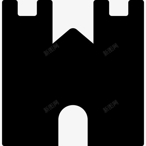 城堡前墙建筑庙里图标svg_新图网 https://ixintu.com 城堡前墙 庙里 建筑