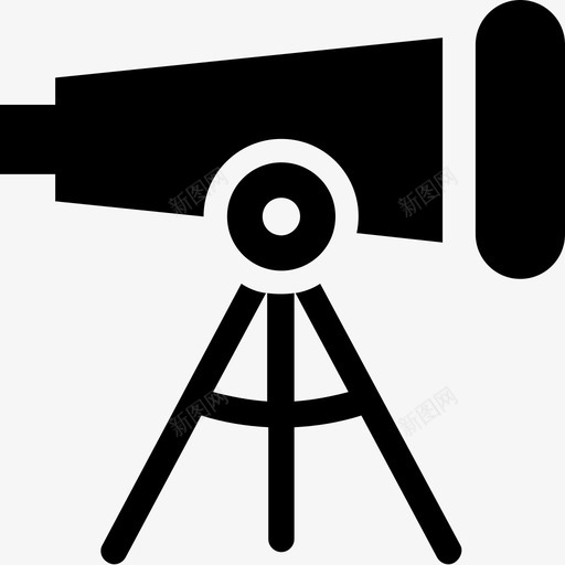 望远镜天文学搜索图标svg_新图网 https://ixintu.com 天文学 搜索 望远镜 科学技术符号集 视觉