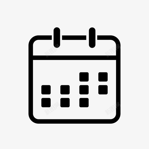 日期控件svg_新图网 https://ixintu.com 日期控件