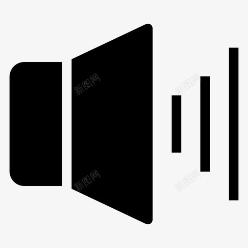 扬声器广告音频图标svg_新图网 https://ixintu.com 声音 多媒体 广告 扬声器 音乐音频和视频字形图标 音量 音频