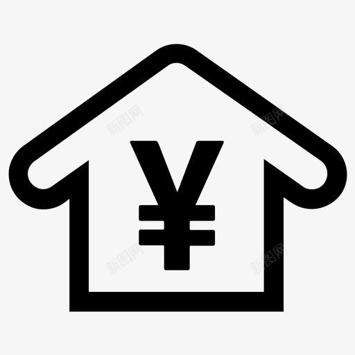 家买住图标svg_新图网 https://ixintu.com 买 住 卖 家 房地产 日元