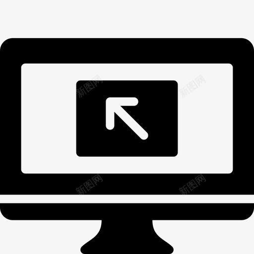 选择计算机箭头功能图标svg_新图网 https://ixintu.com 功能 监视器 箭头 计算机功能实体 选择计算机