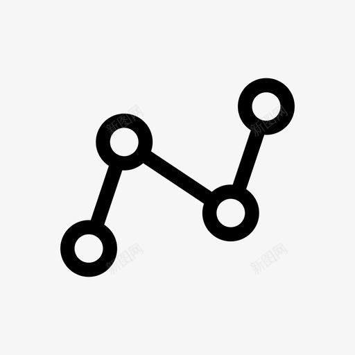 折线图手机银行字形图标svg_新图网 https://ixintu.com 手机银行字形 折线图