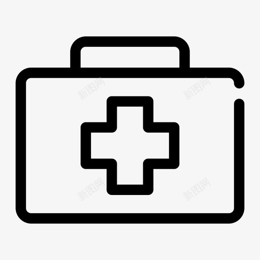 急救箱事故受伤图标svg_新图网 https://ixintu.com 事故 健康 受伤 急救箱