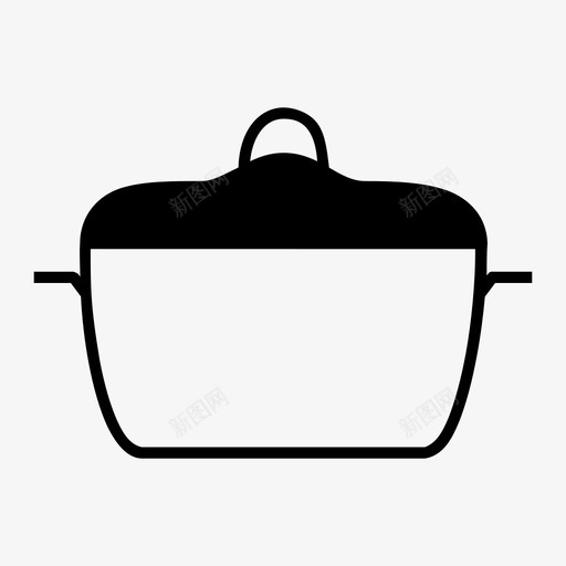 锅瓦罐厨房图标svg_新图网 https://ixintu.com 厨房 汤锅 瓦罐 锅