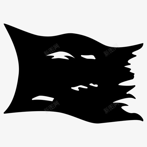 海盗旗黑旗欢乐罗杰图标svg_新图网 https://ixintu.com 帆船 欢乐罗杰 活版海盗图标 海盗旗 航海 黑旗
